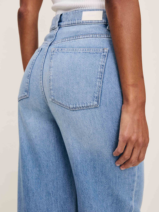 DL1961 Hepburn Wide Leg - River Bank
