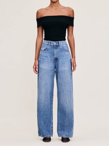 DL1961 Taylor Relaxed Barrel Ultra High Rise Jeans - Meadow Lake