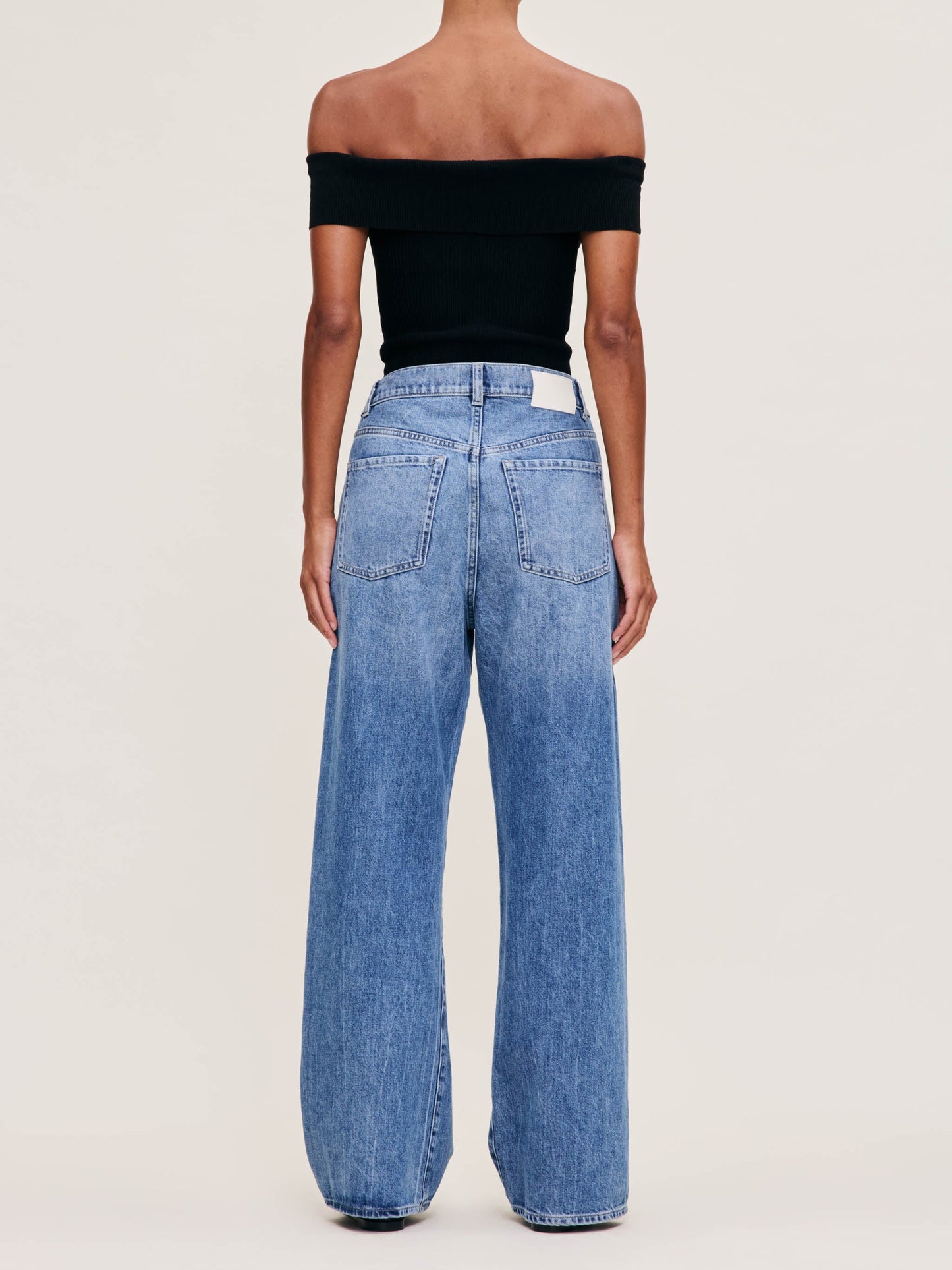 DL1961 Taylor Relaxed Barrel Ultra High Rise Jeans - Meadow Lake