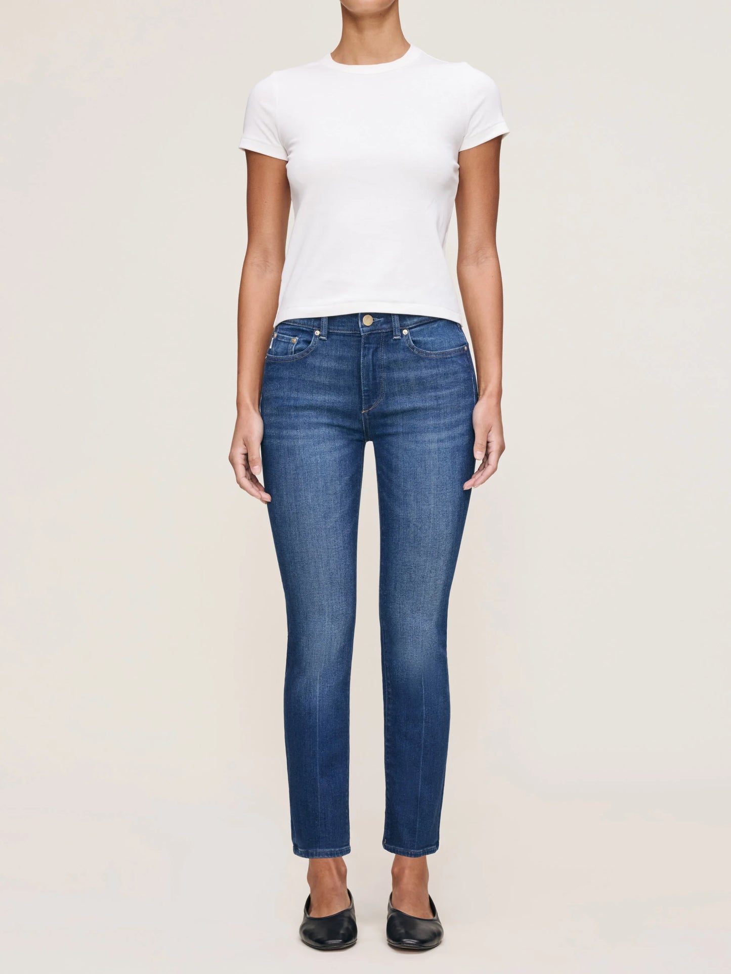 DL 1961 Mara Straight Leg Ankle Jeans - Santa Monica