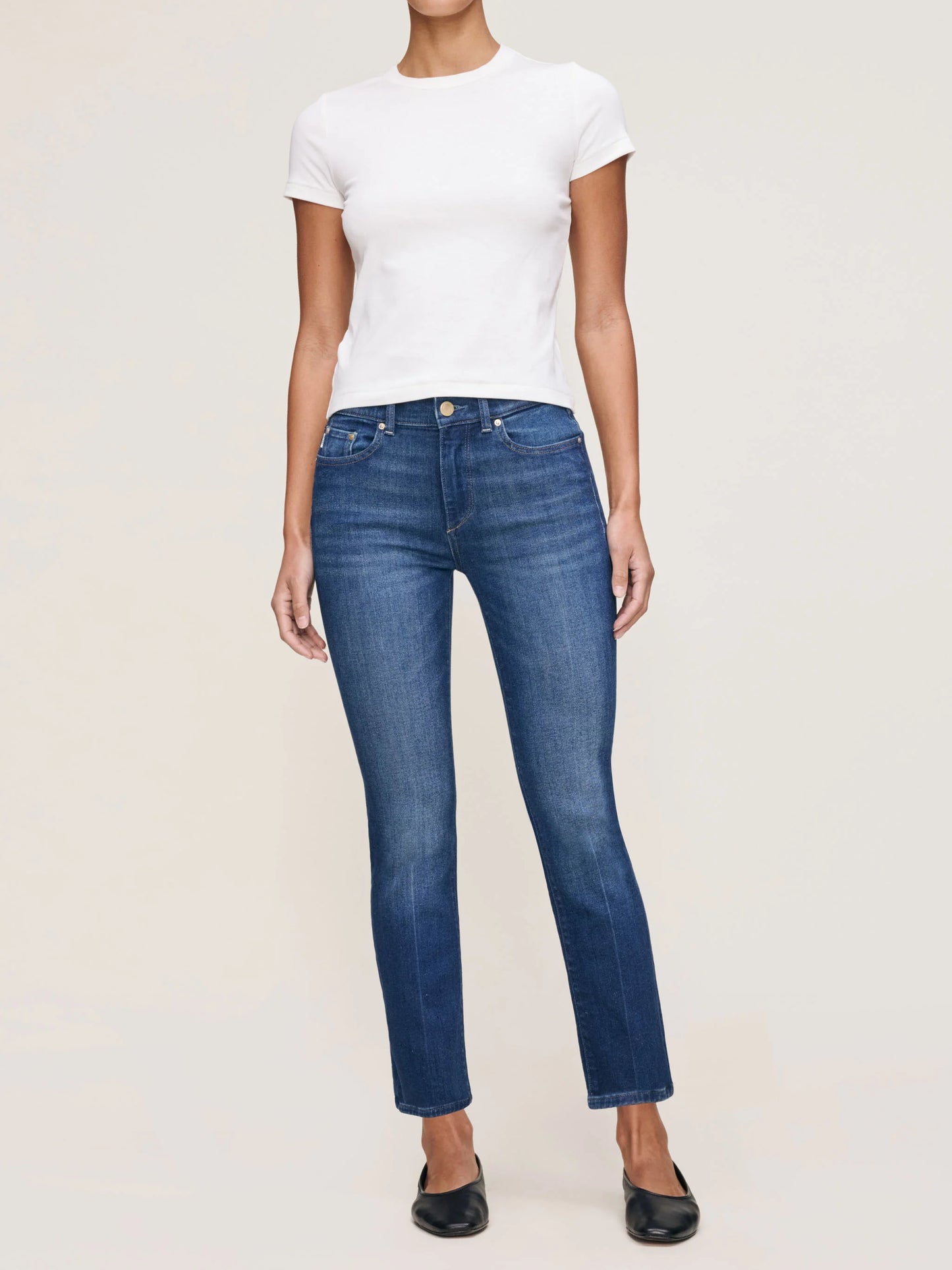 DL 1961 Mara Straight Leg Ankle Jeans - Santa Monica
