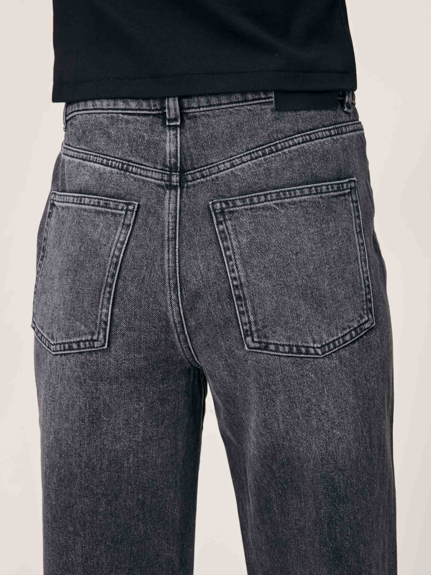 DL 1961 Karmine Refined Wide Leg High Rise Jeans - Nightshade