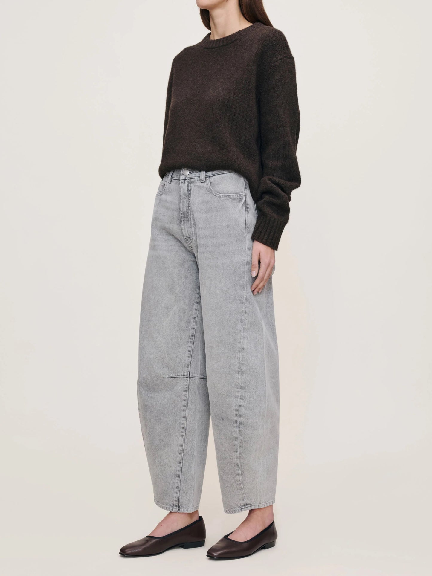 DL 1961 Miro Barrel High Rise Jeans - Storm Cloud