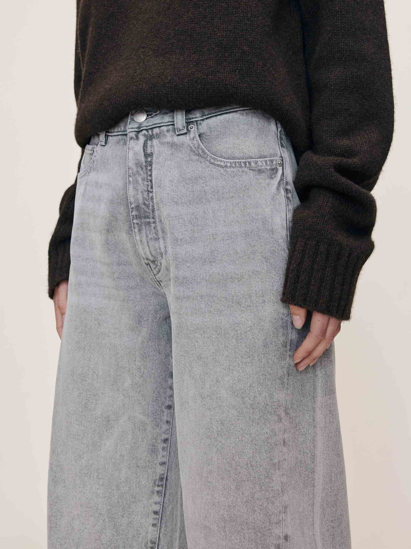 DL 1961 Miro Barrel High Rise Jeans - Storm Cloud