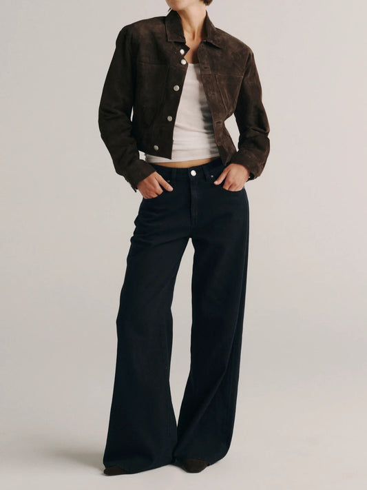 DL 1961 Alex Wide Leg Mid Rise 32" - Nightfall Aura