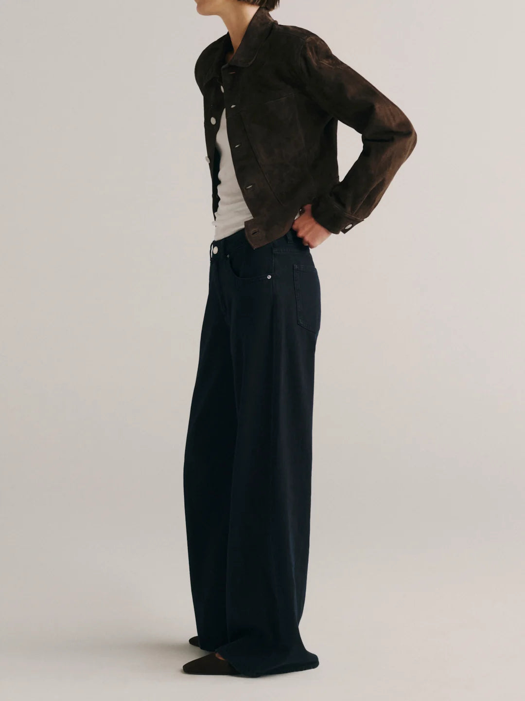 DL 1961 Alex Wide Leg Mid Rise 32" - Nightfall Aura