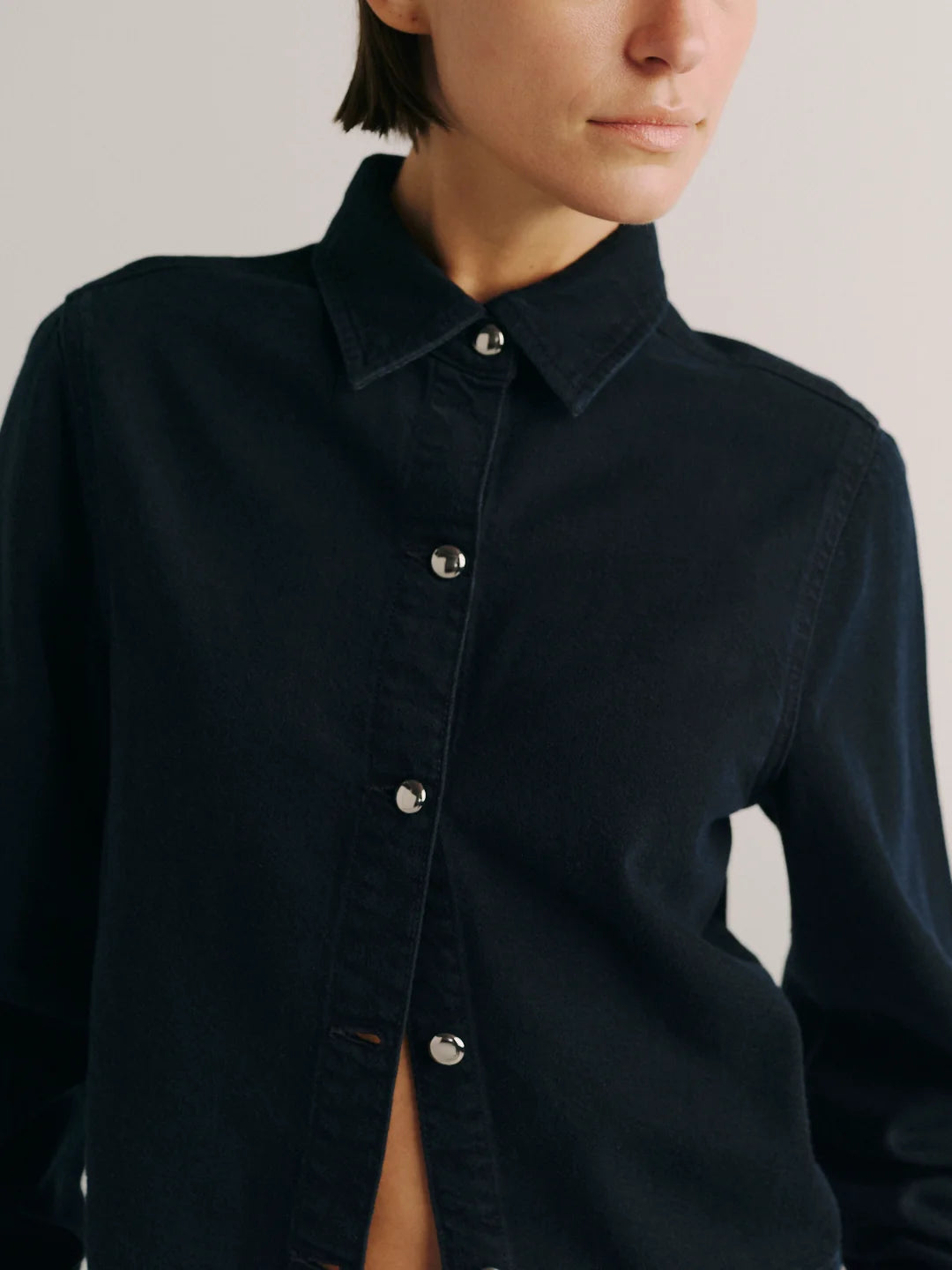 DL 1961 Montauk Long Sleeve Denim Shirt - Nightfall Aura