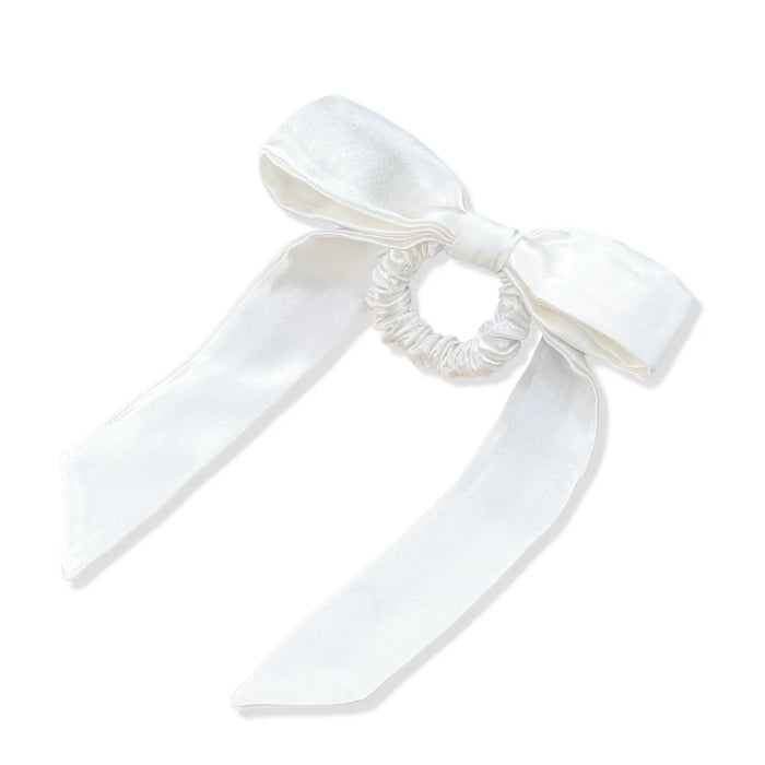 Skinny Silk Bow Scrunchies - Various