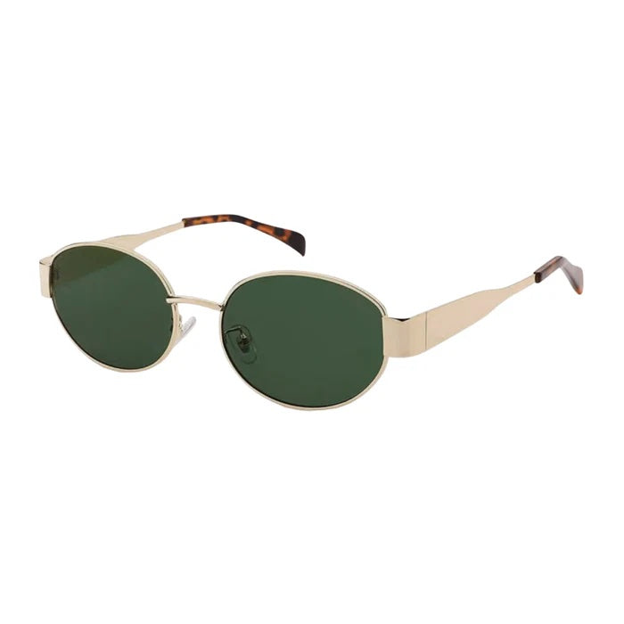 Shady Lady Kendall II Sunglasses - Gold/ Green