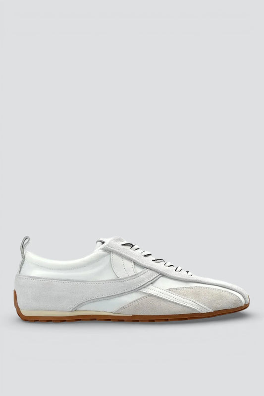 Alohas White Tb.304 Nylon Leather Sneakers