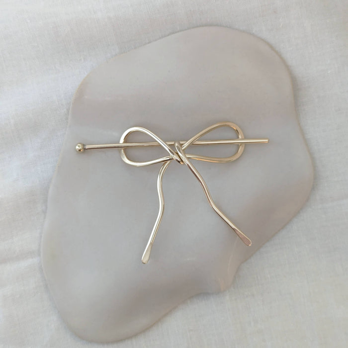 Bow Hairpin - Gold