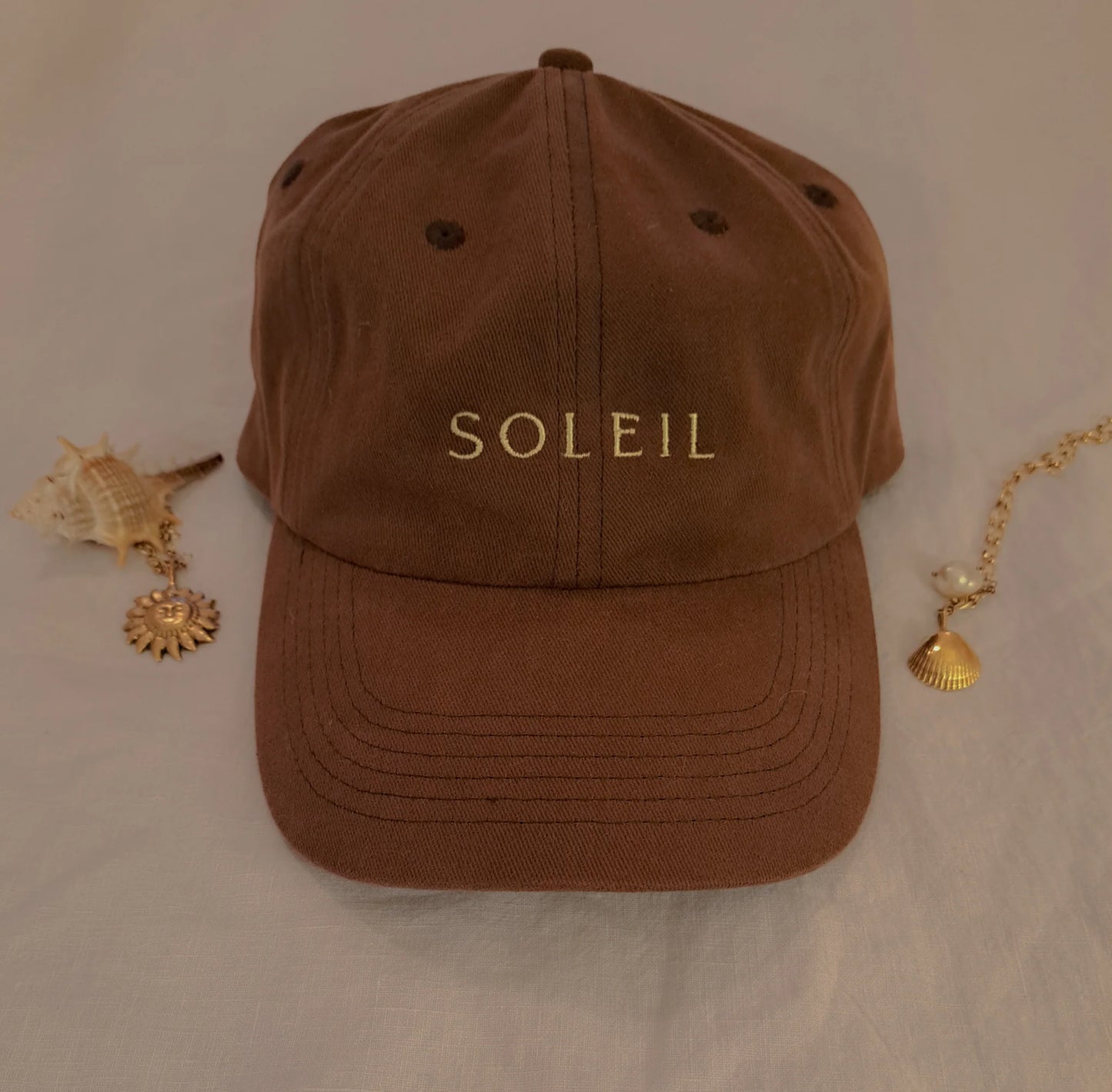 SeaDog Designs Organic Cotton Cap in Tanlines - Soleil