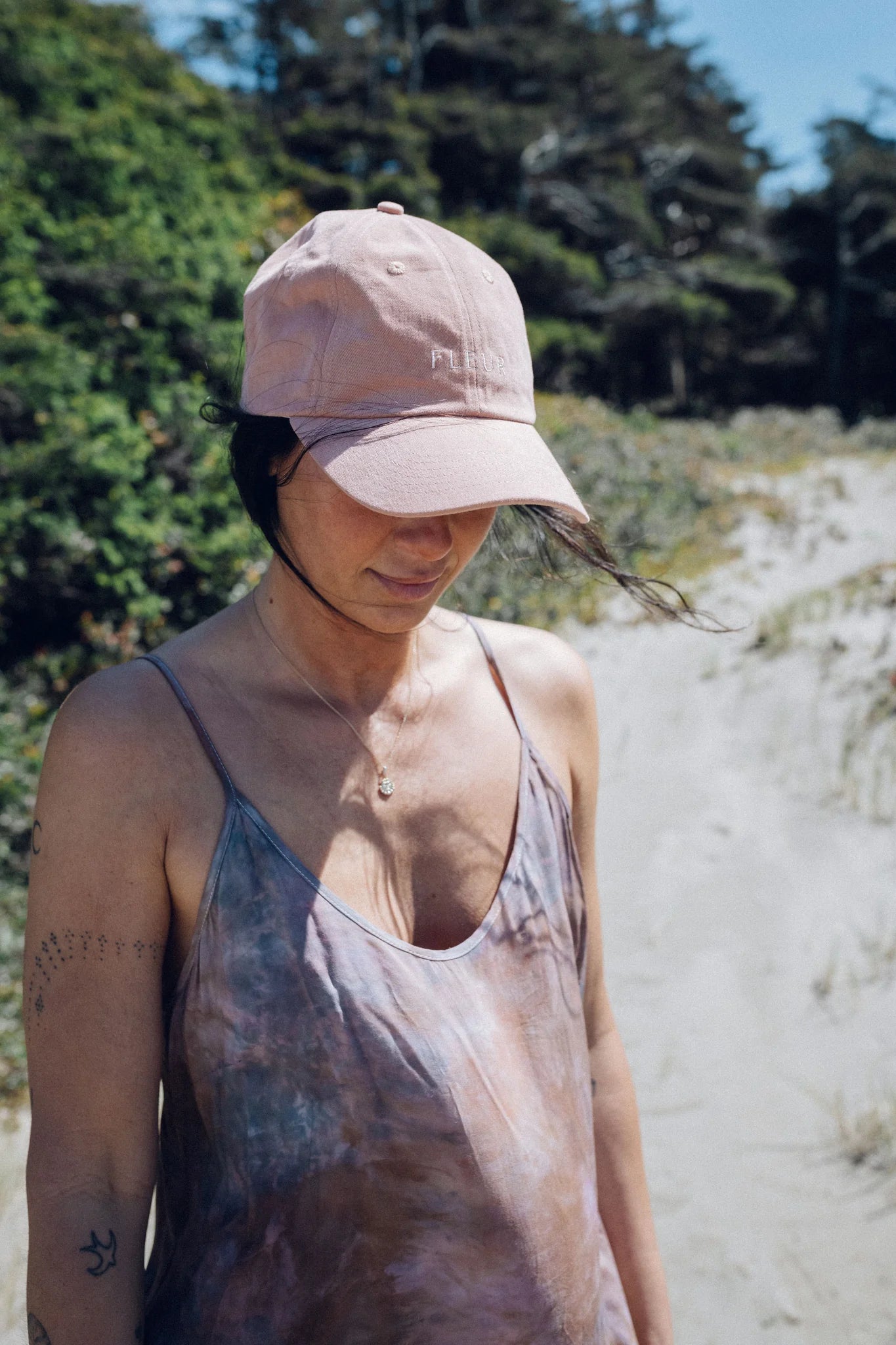 SeaDog Designs Organic Cotton Cap in Blush  - Fleur