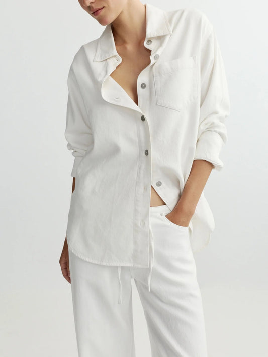 DL 1961 Faye Oversized Shirt - White