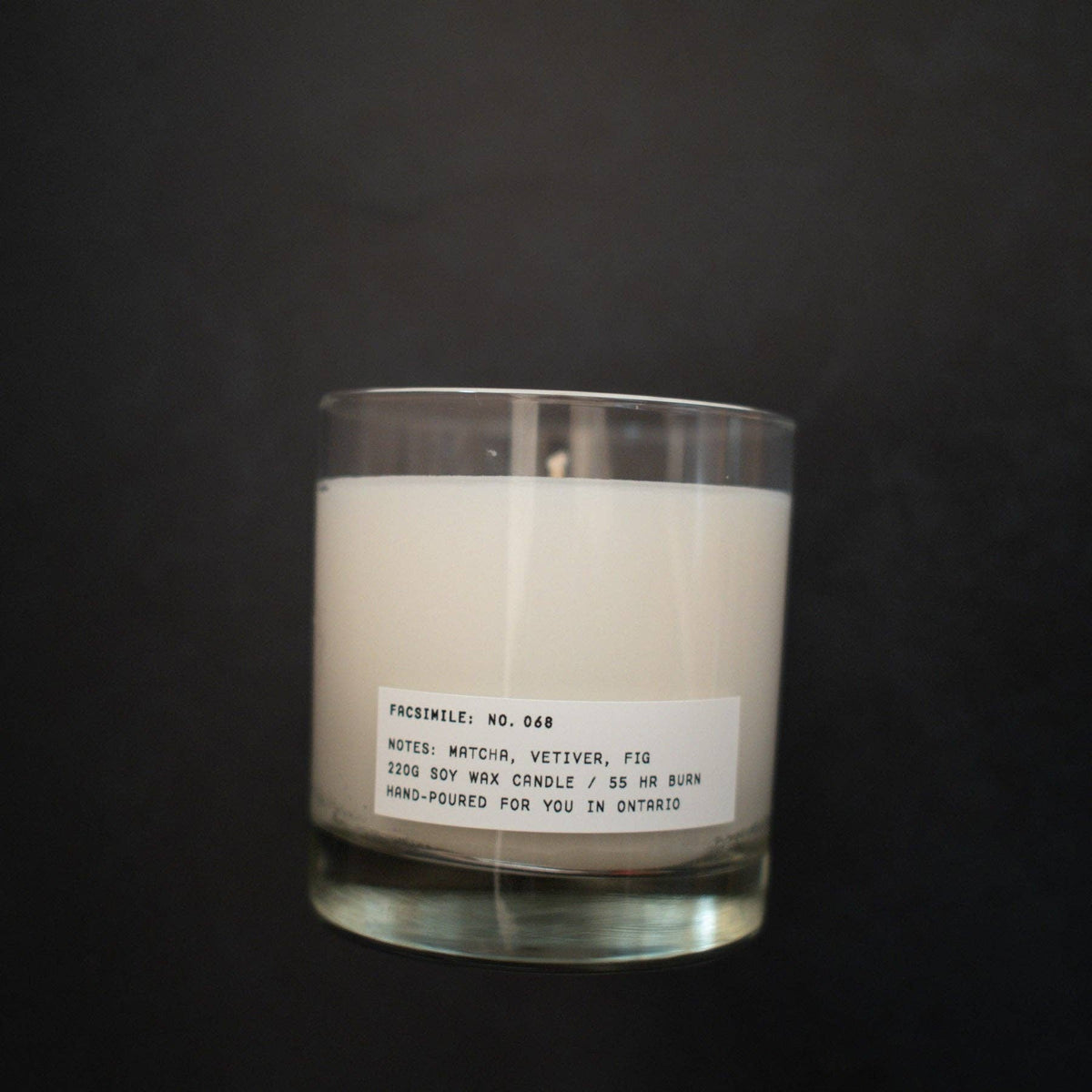 Facsimile No. 068: Matcha, Vetiver, Fig Candle