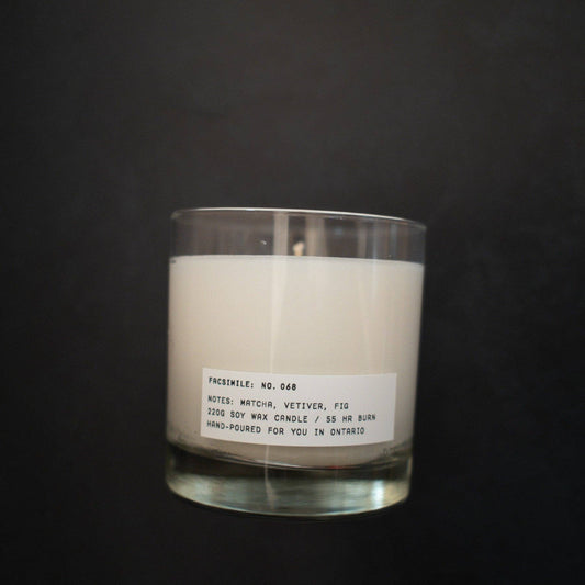 Facsimile No. 068: Matcha, Vetiver, Fig Candle
