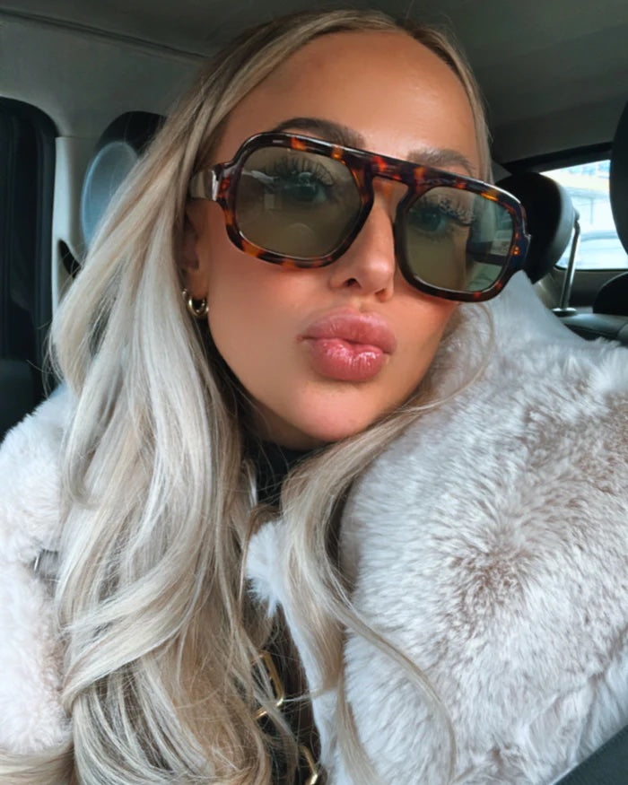 Shady Lady Sloane Sunglasses - Tortoise/ Green