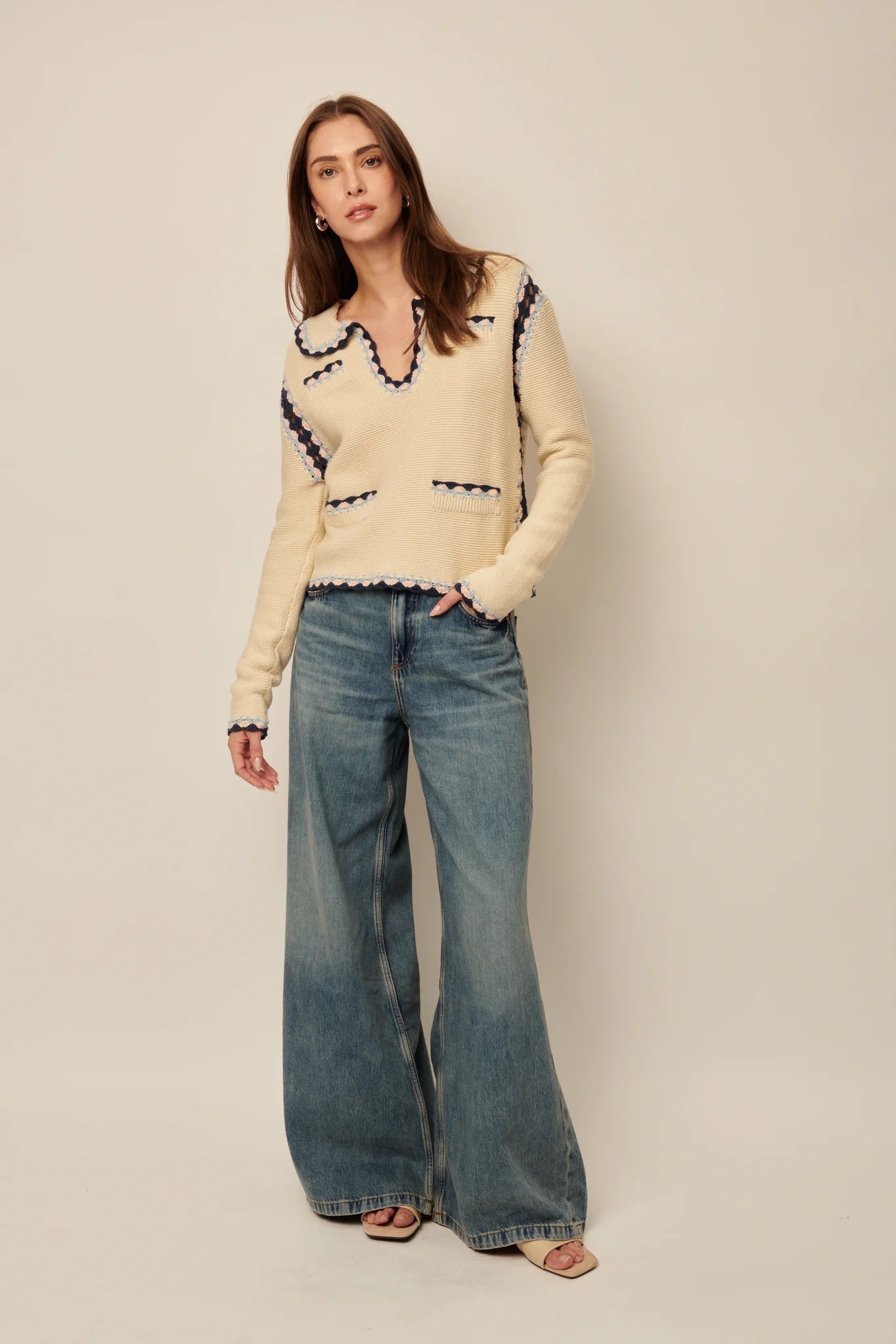 Line the Label Sadie Sweater - Amethyst