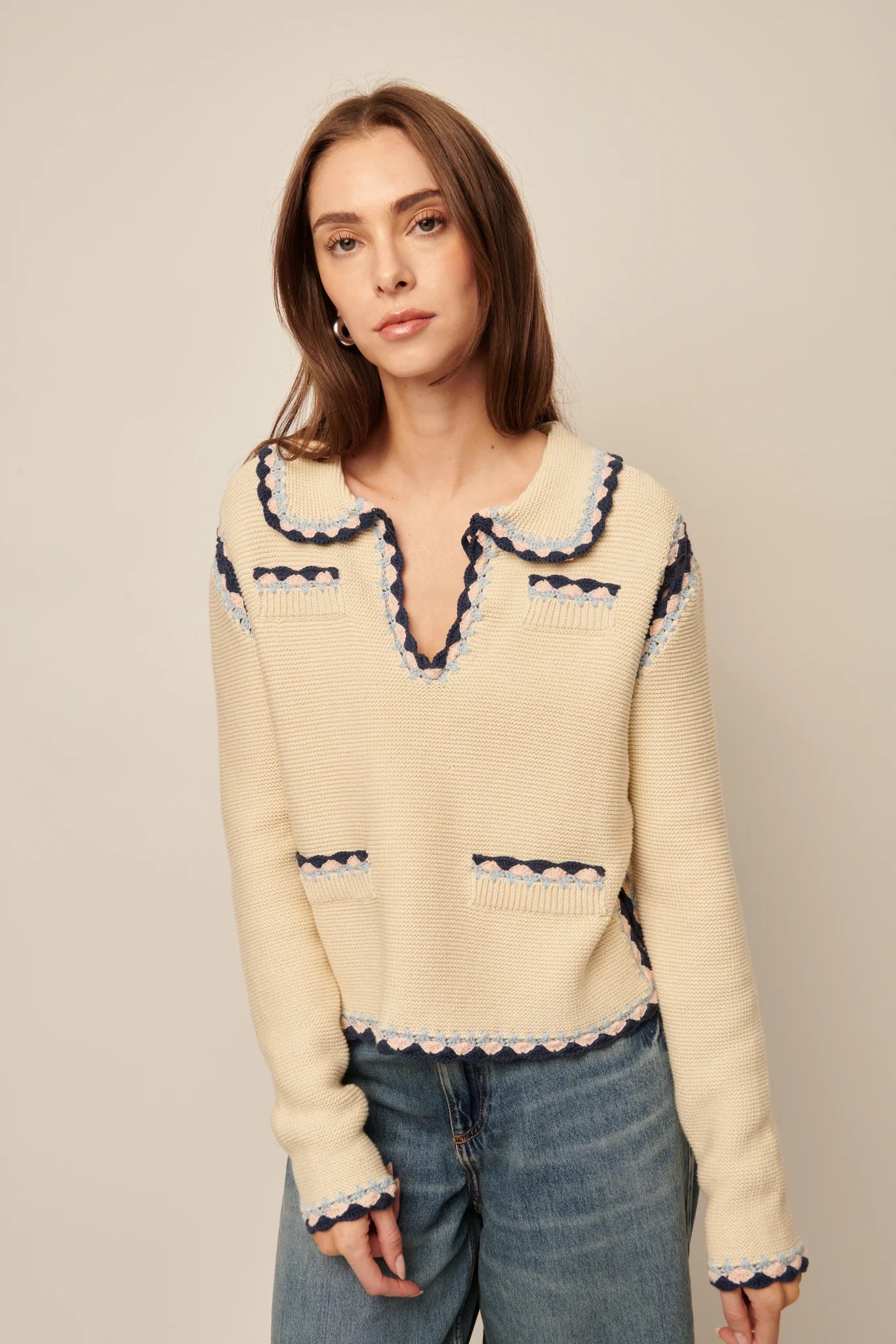 Line the Label Sadie Sweater - Amethyst