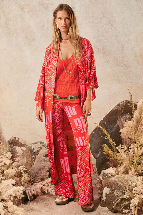 Spell Libertine Reversible Robe - Cayenne