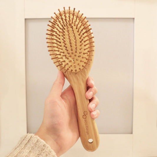 EcoBeige Cushioned Bamboo Hair Brush - Oval XL