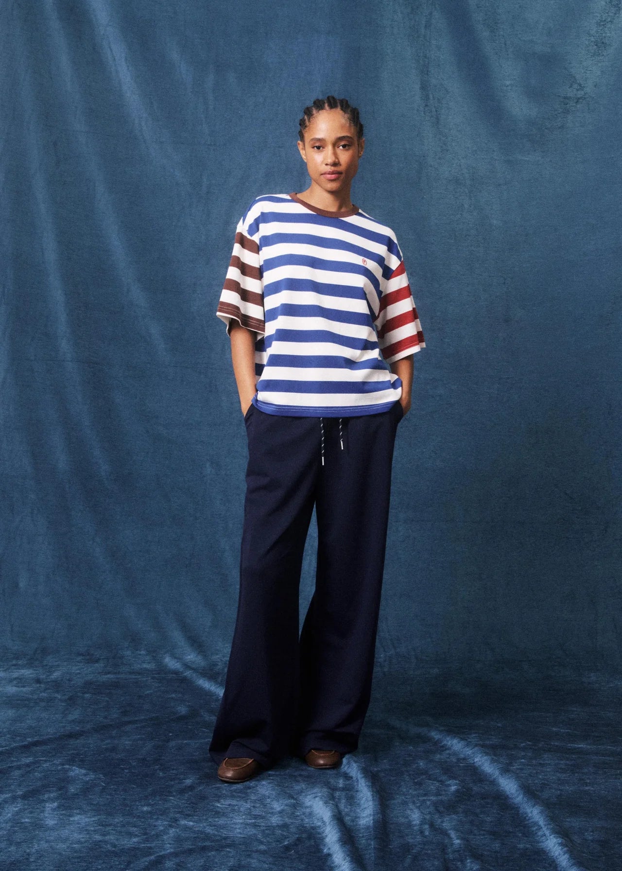 Frnch Wells Marine Blue Pants
