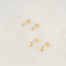 Petite Gold Ace Ball Stud Earrings - 2mm