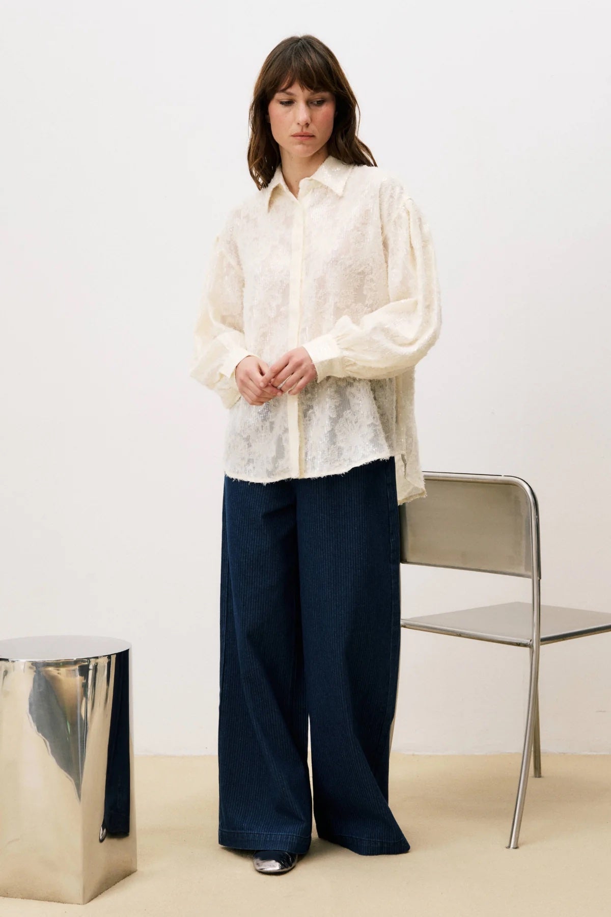 FRNCH Candi Shirt - Creme