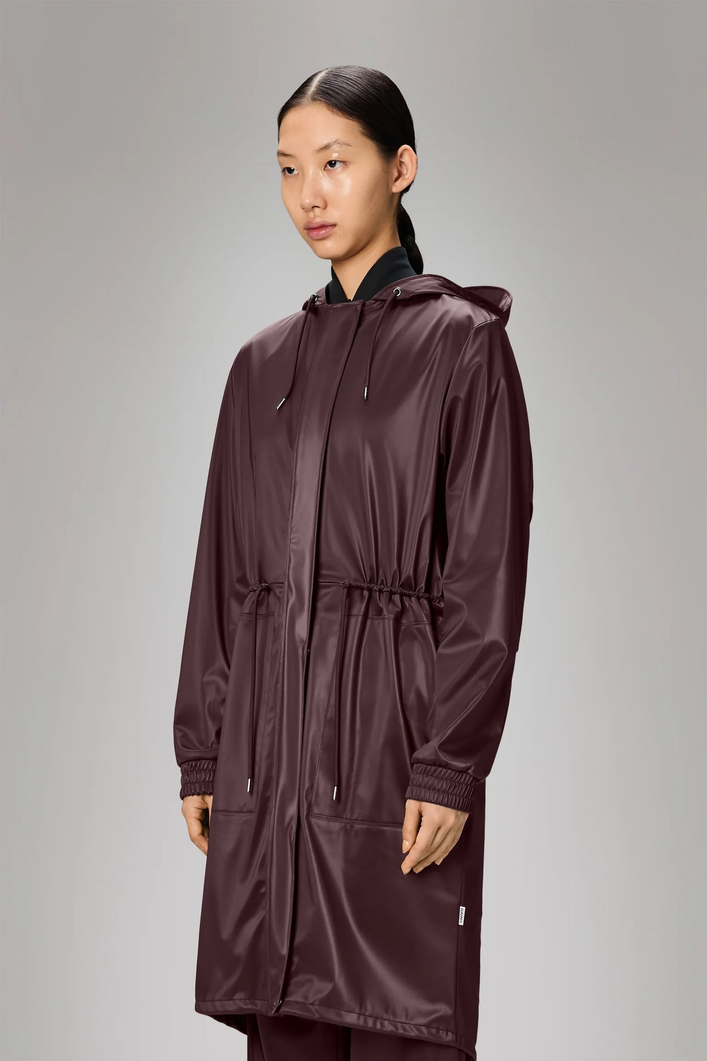 RAINS String W Parka - Burgundy