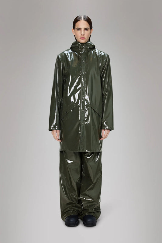 RAINS Long Jacket - Swamp