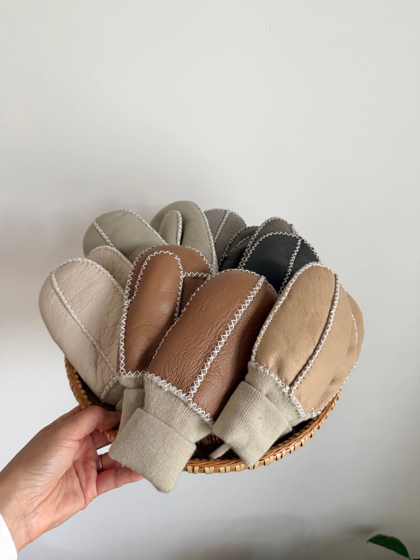 Shearling Mittens - Children's (Various Colours)