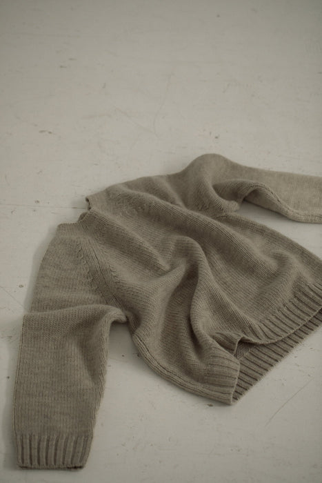 Bare Knitwear Channel Sweater in Driftwood