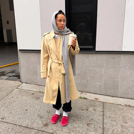 Givéh Garm Hooded Scarf - Grey