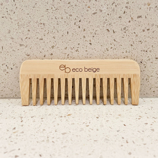 EcoBeige Detangling Wide Tooth Bamboo Comb
