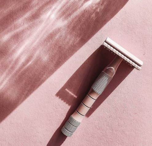 Sustainable Brass Safety Razor - Rose