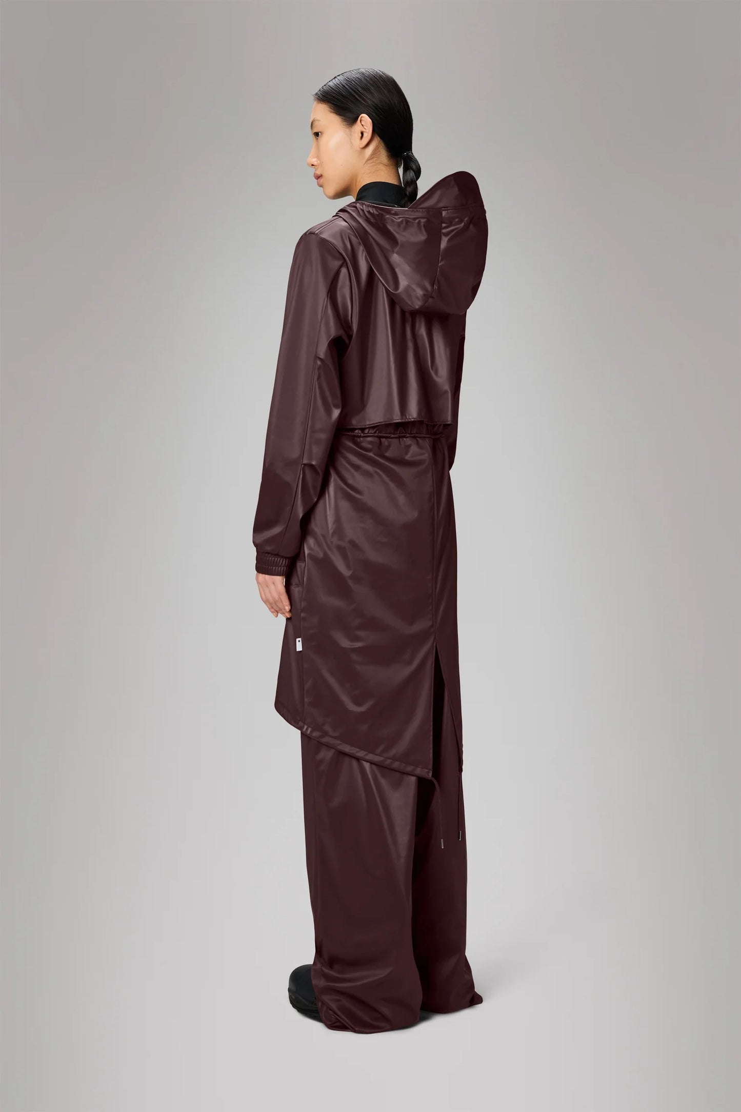 RAINS String W Parka - Burgundy