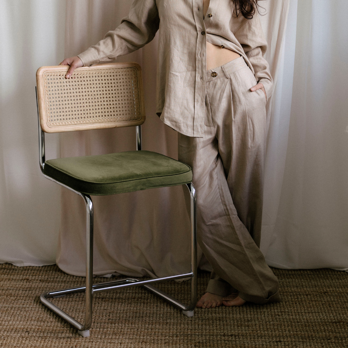 Hendriks Jasmine Pant - Mushroom