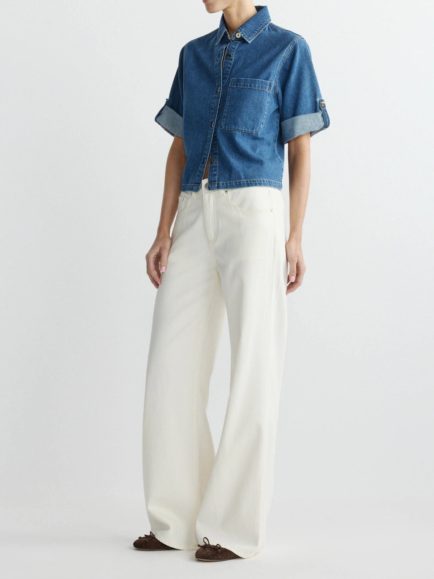 DL 1961 Montauk Shirt with Cuffed Sleeve - North Beach