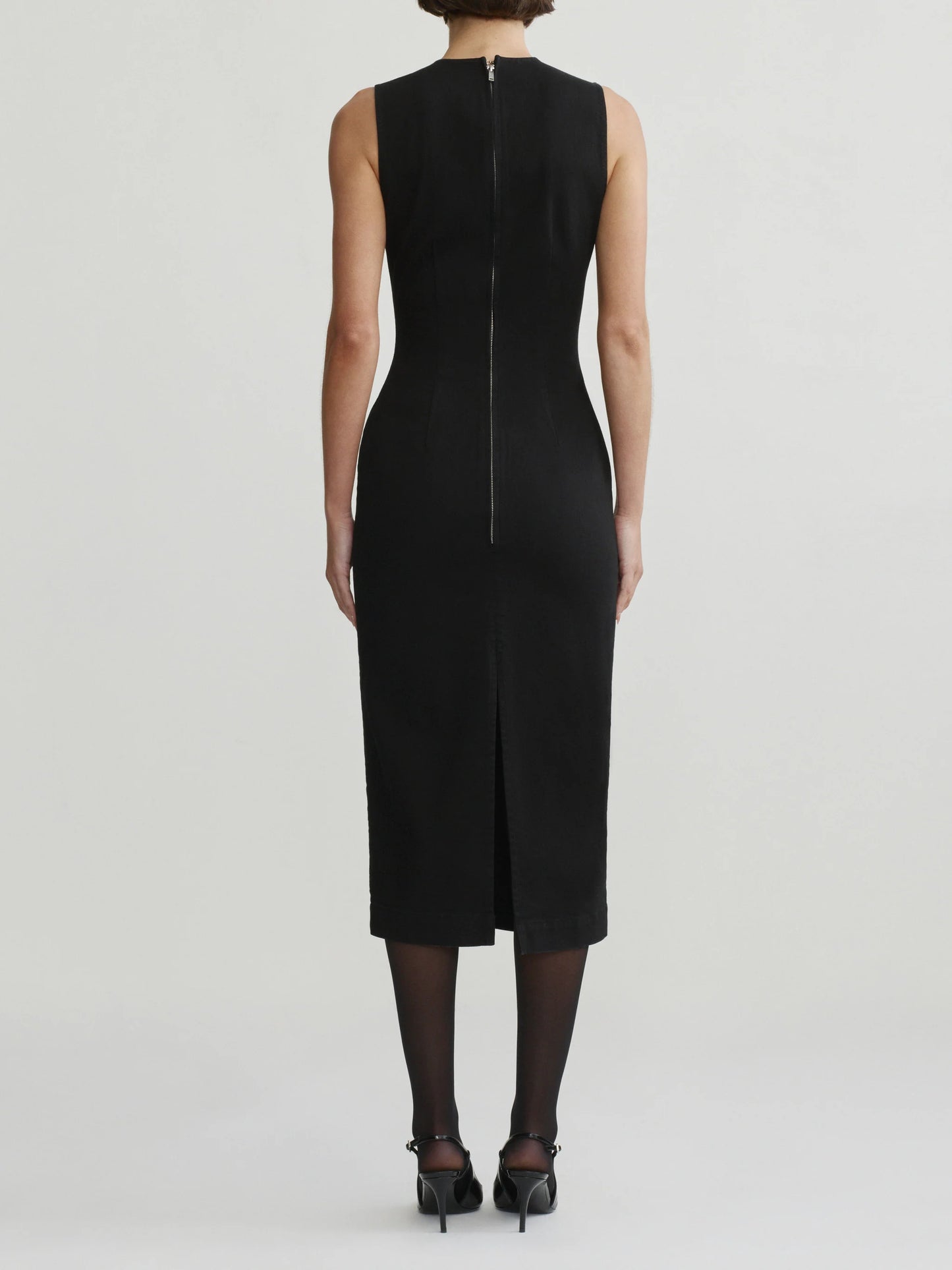 DL 1961 Esme Esme Midi Instasculpt™ Denim Dress - Black