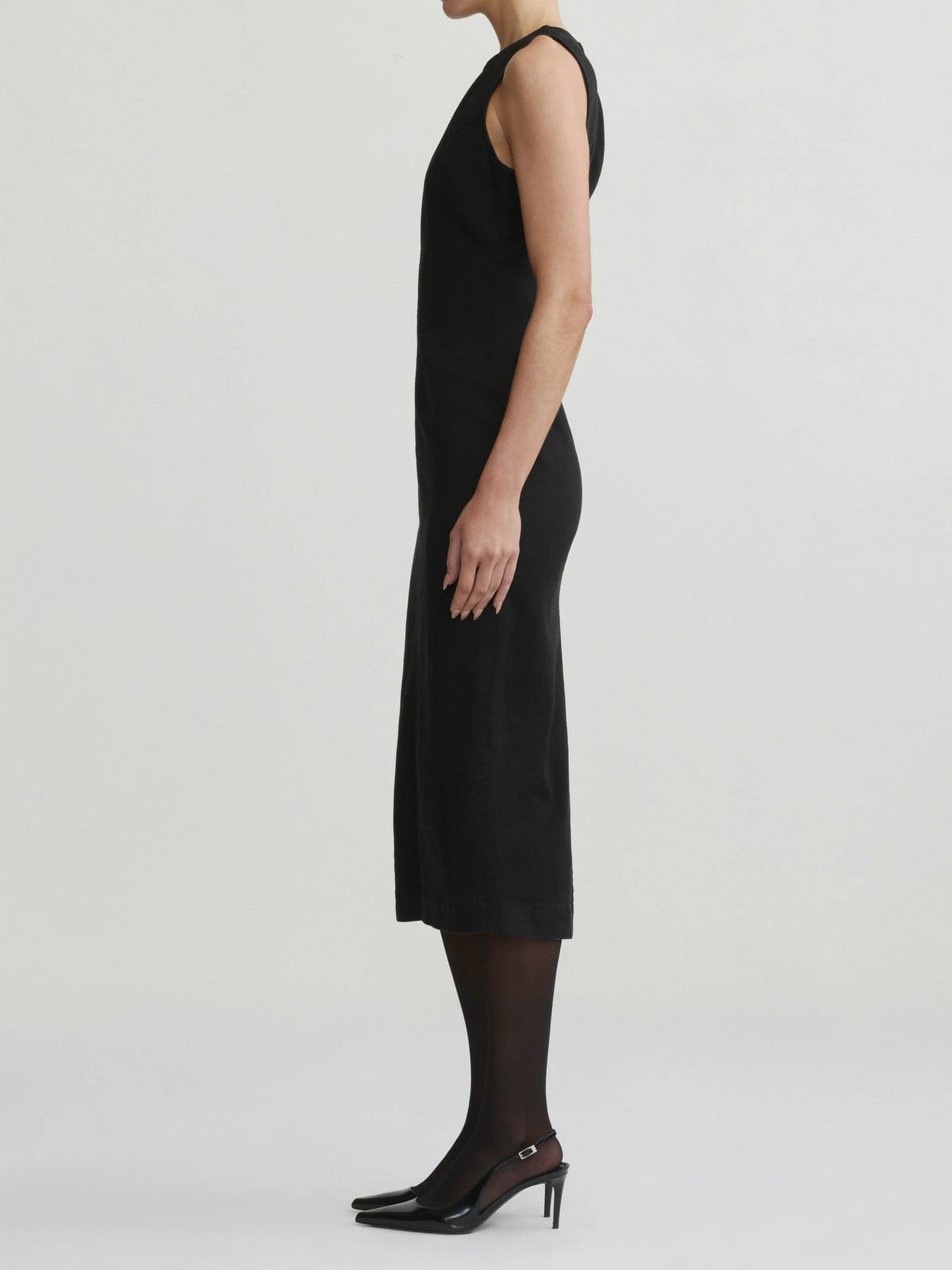 DL 1961 Esme Esme Midi Instasculpt™ Denim Dress - Black