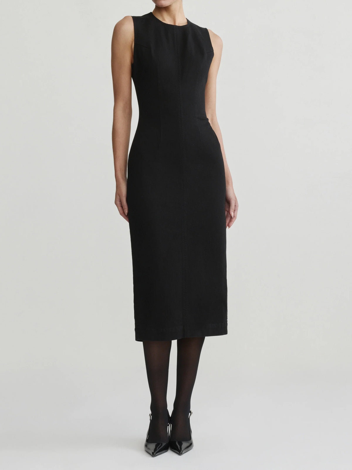 DL 1961 Esme Esme Midi Instasculpt™ Denim Dress - Black