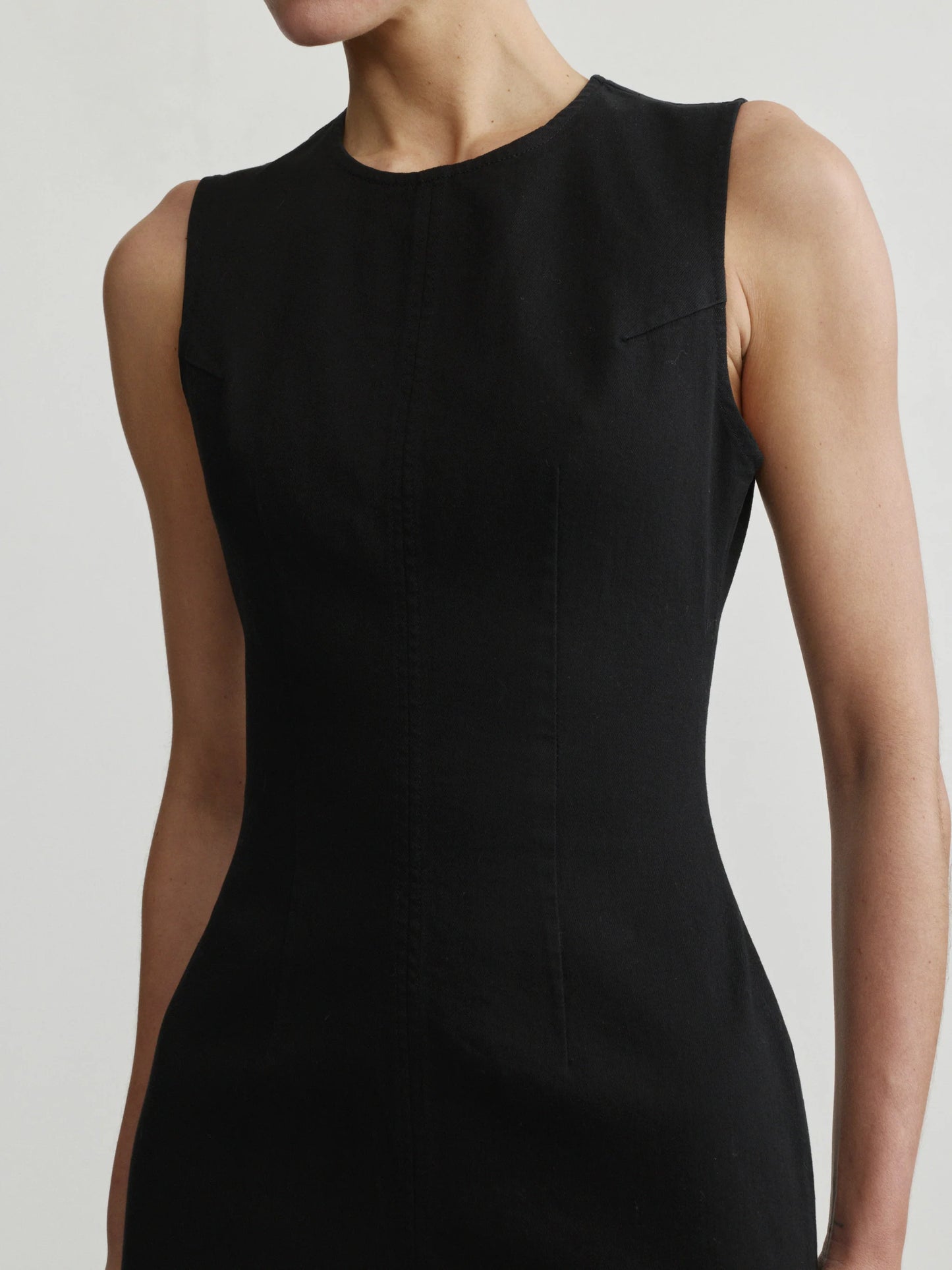 DL 1961 Esme Esme Midi Instasculpt™ Denim Dress - Black