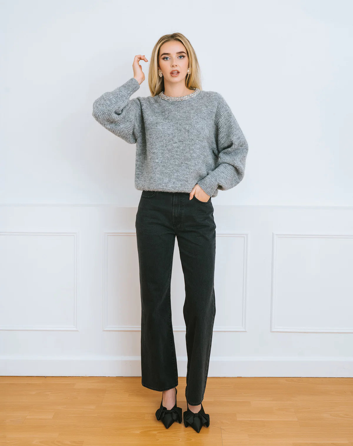 Brunette the Label Blair Knit Crew