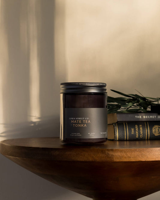 James Street Co. Mate Tea + Tonka Standard Candle - 8oz
