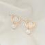 Petite Gold Pearl Hoop Earrings - Gold