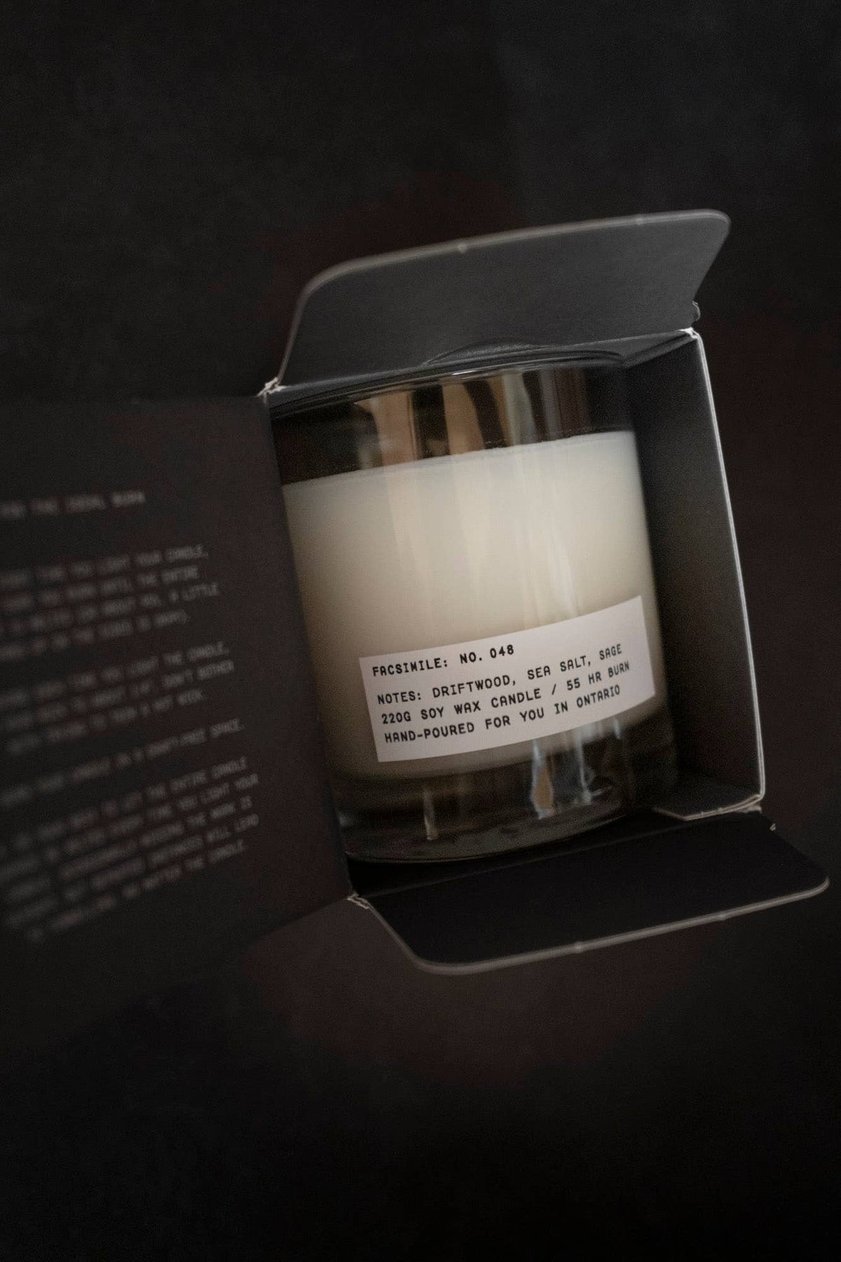 Facsimile No. 023: Sandalwood, Cedar, Smoke Candle