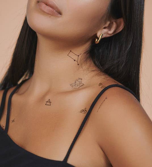 Zodiac Collection: Air Signs Temporary Tattoo Pack - Gemini + Libra + Aquarius