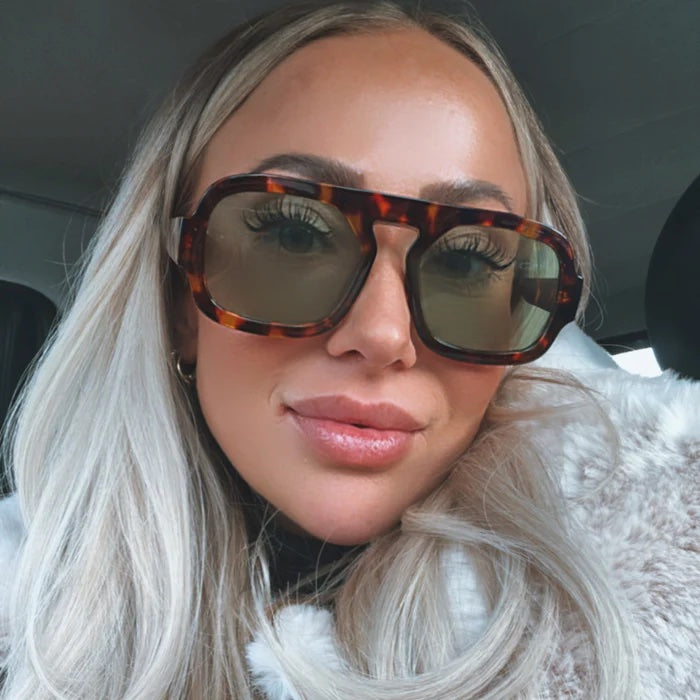 Shady Lady Sloane Sunglasses - Tortoise/ Green