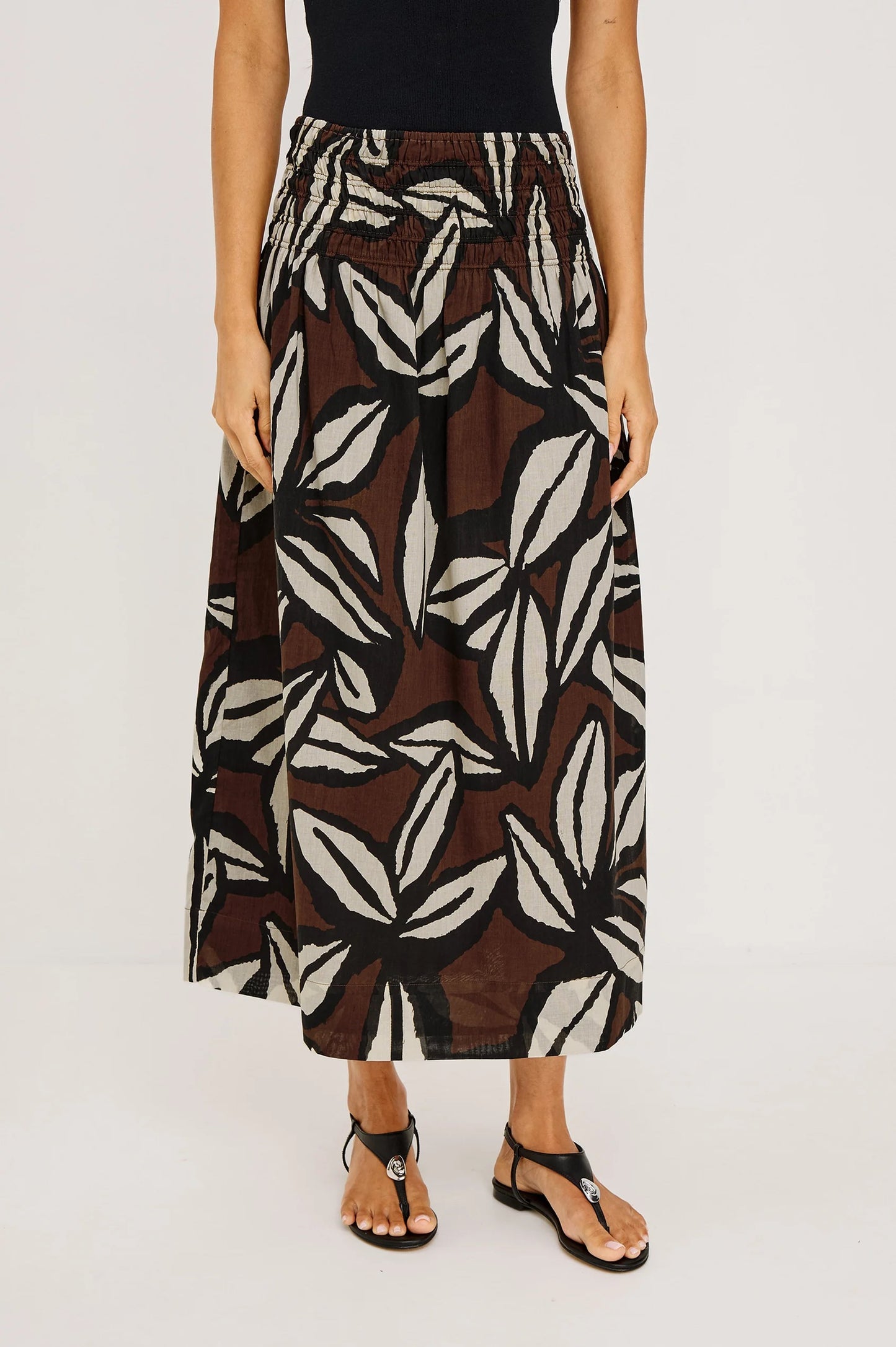 Rails Alessa Skirt - Cocoa Floral