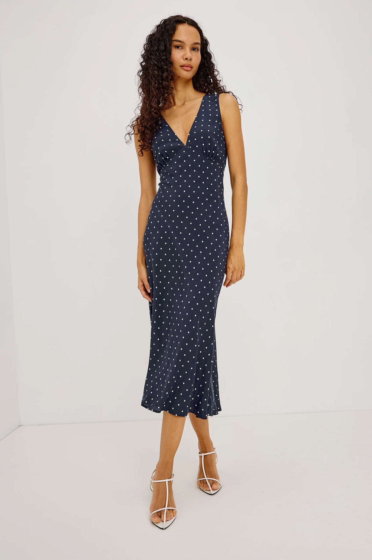 Rails Audrina Dress - Navy Polka Dots